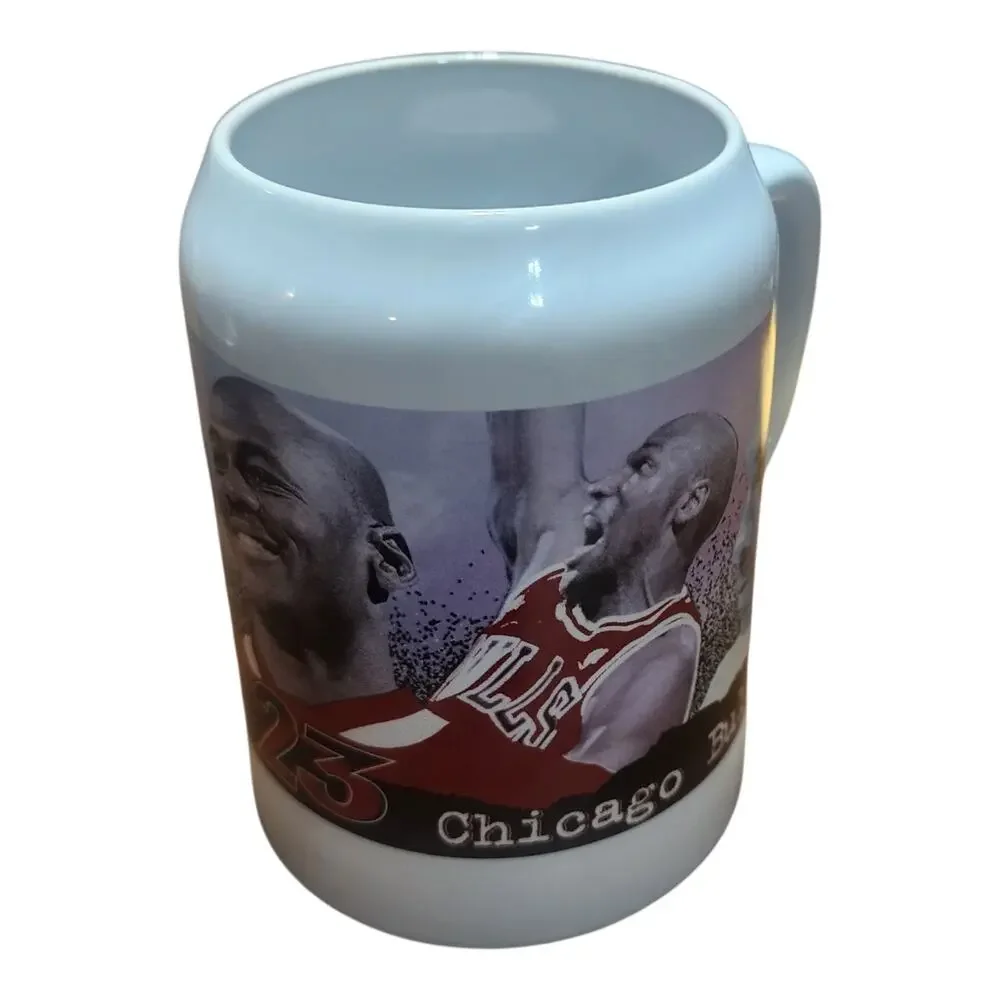 VTG Chicago Bulls Michael Jordan Commemorative Tankard Coffee Mug Upper Deck